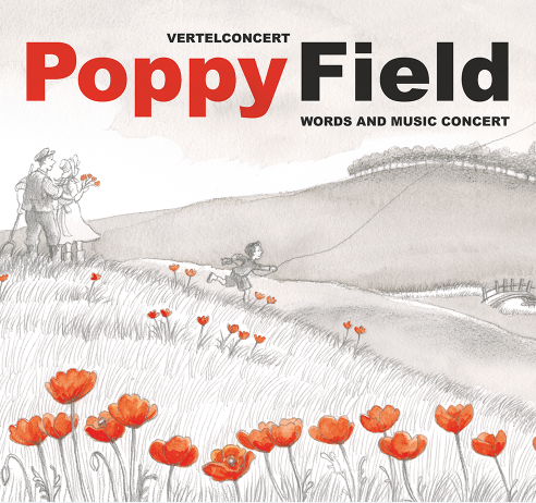 Poppy Field words and music concert flyer